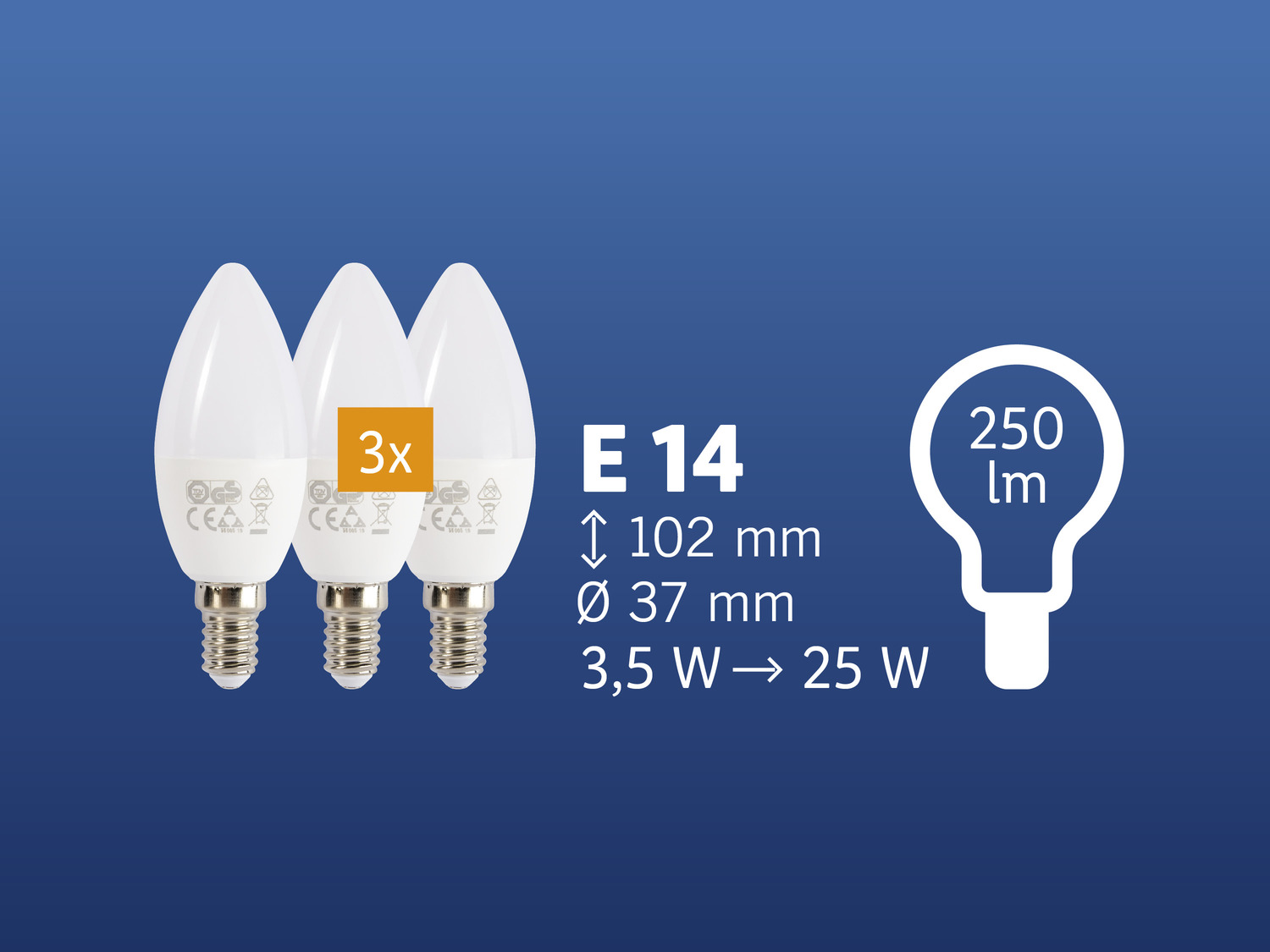 Żarówki LED, 3 szt. Livarno Lux, cena 11,99 PLN
- klasa energetyczna A+
- ilość ...