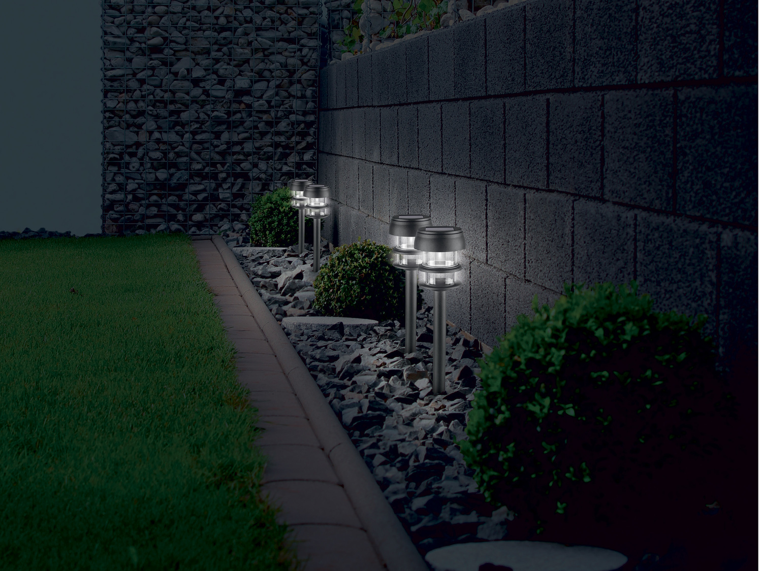 Lampki solarne LED, 4 szt. Livarno Lux, cena 39,99 PLN
- automatyczne włączanie ...