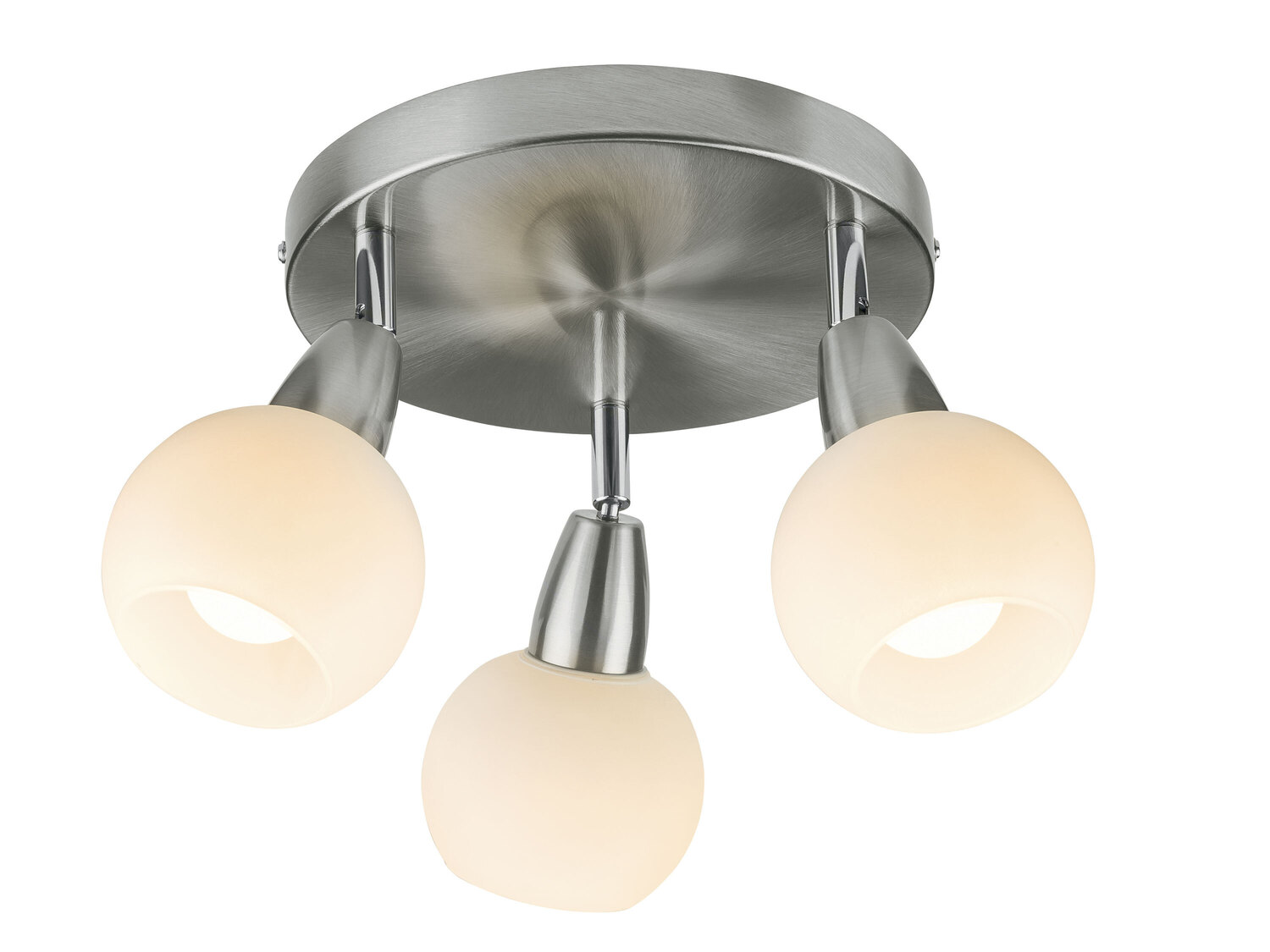Lampa sufitowa LED Livarno, cena 69,90 PLN
- o wyglądzie matowego niklu
- klosze ...