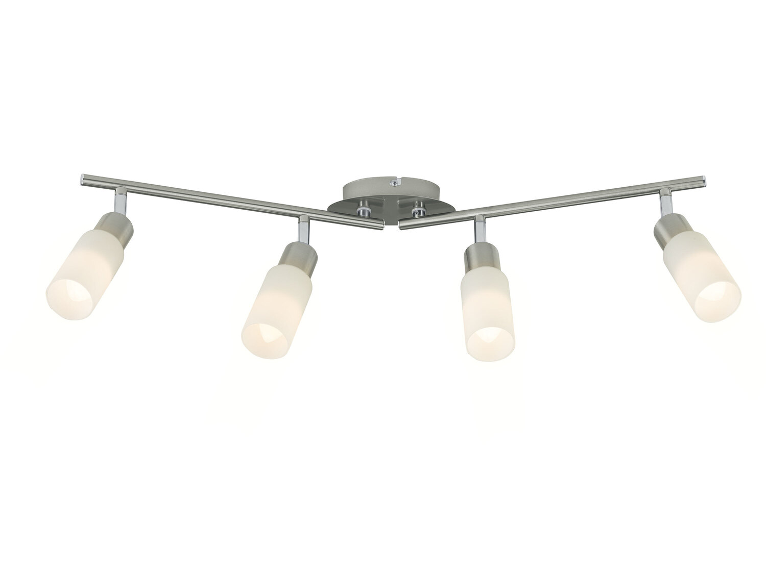Lampa sufitowa LED Livarno, cena 69,90 PLN
- o wyglądzie matowego niklu
- klosze ...