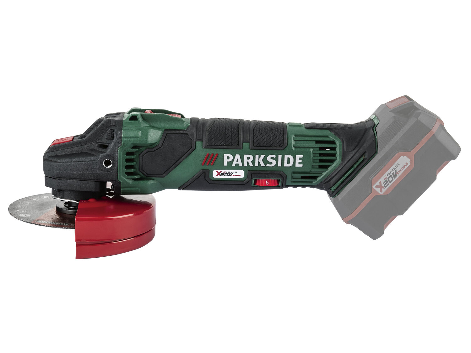 Akumulatorowa szlifierka kątowa o Ø tarczy 125 mm, 20 V Parkside, cena 189,00 ...