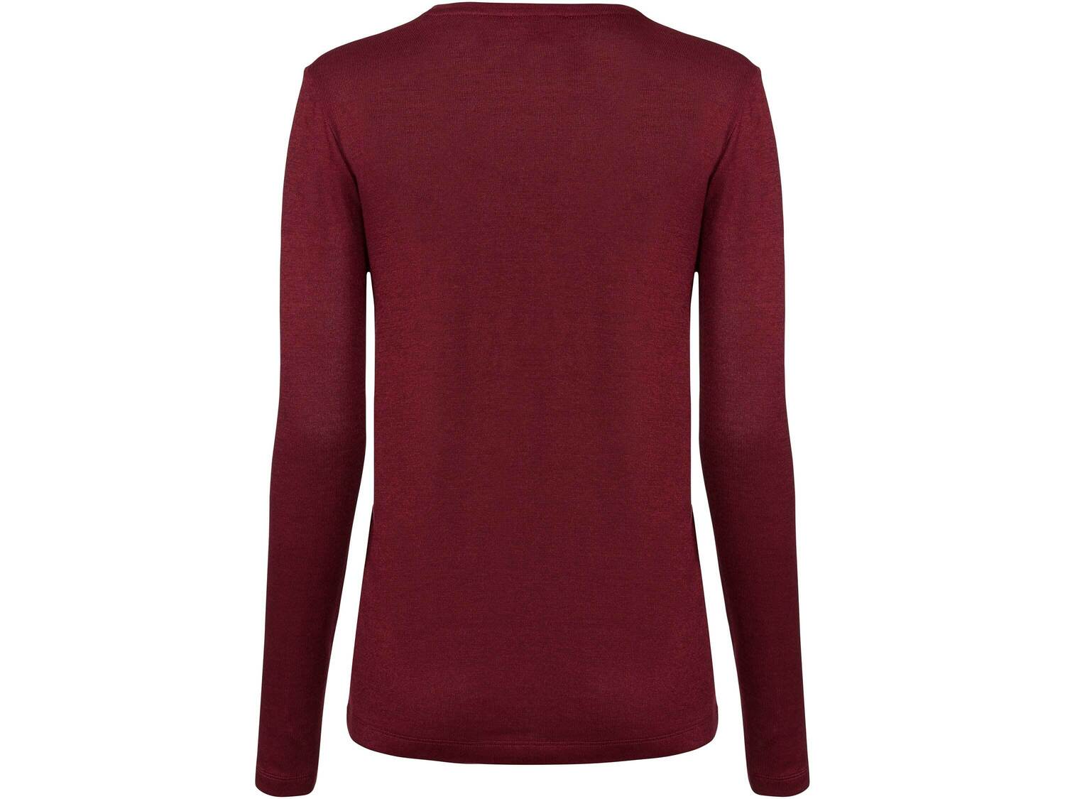 Sweter z wiskozą Esmara, cena 34,99 PLN
- rozmiary: S-L
- przyjemny w dotyku dzięki ...