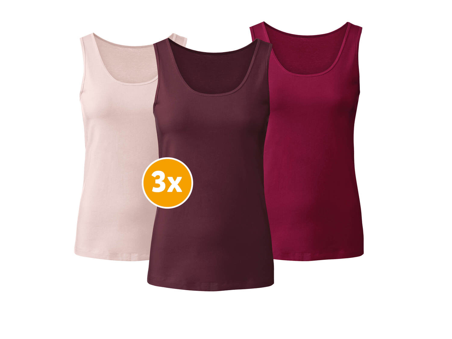 Podkoszulki, 3 szt.* Esmara Lingerie, cena 9,99 PLN
*Artykuł dostępny wyłącznie ...