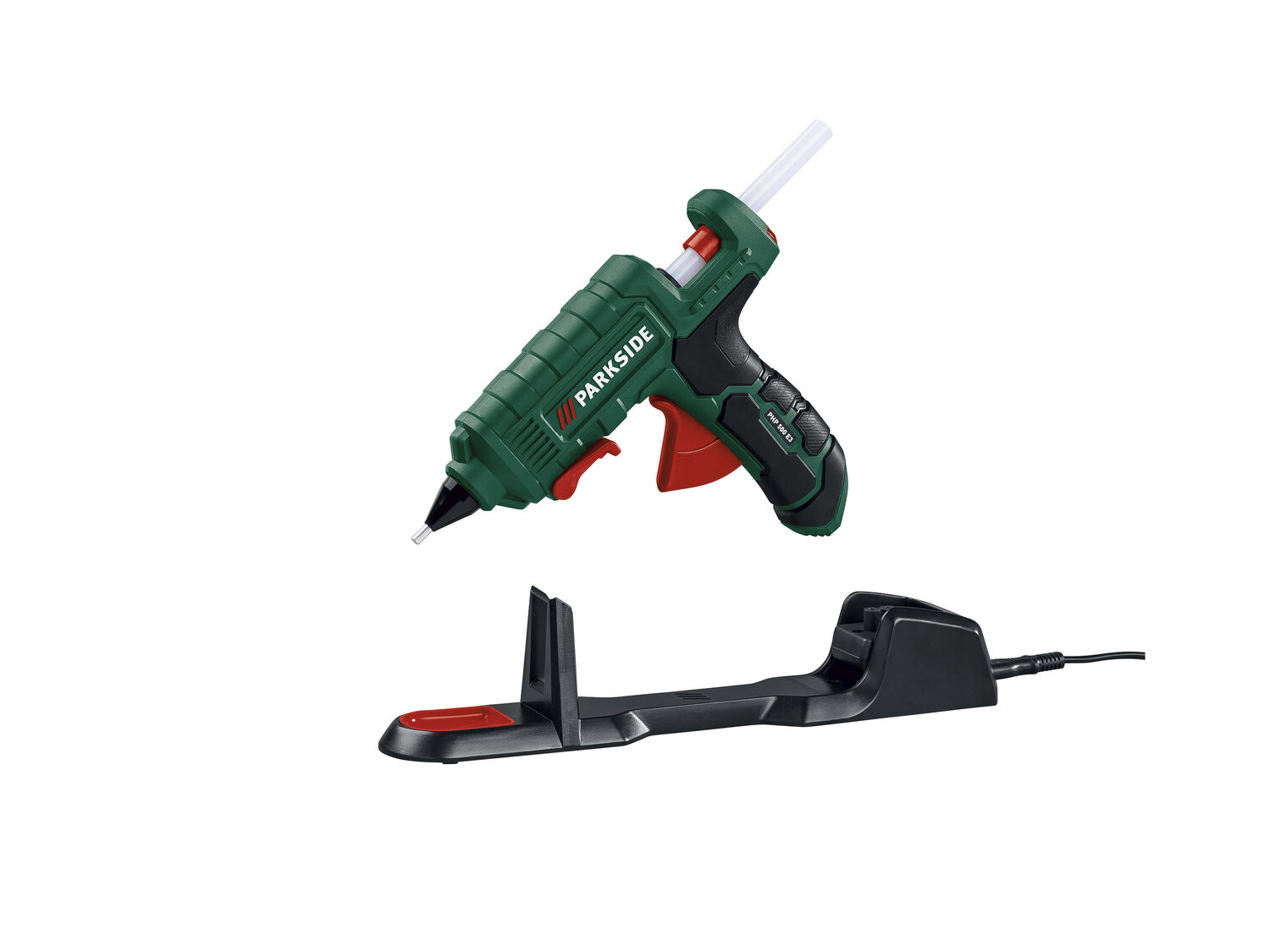 Pistolet do klejenia na gorąco Parkside, cena 44,99 PLN
- w zestawie: 3 laski ...