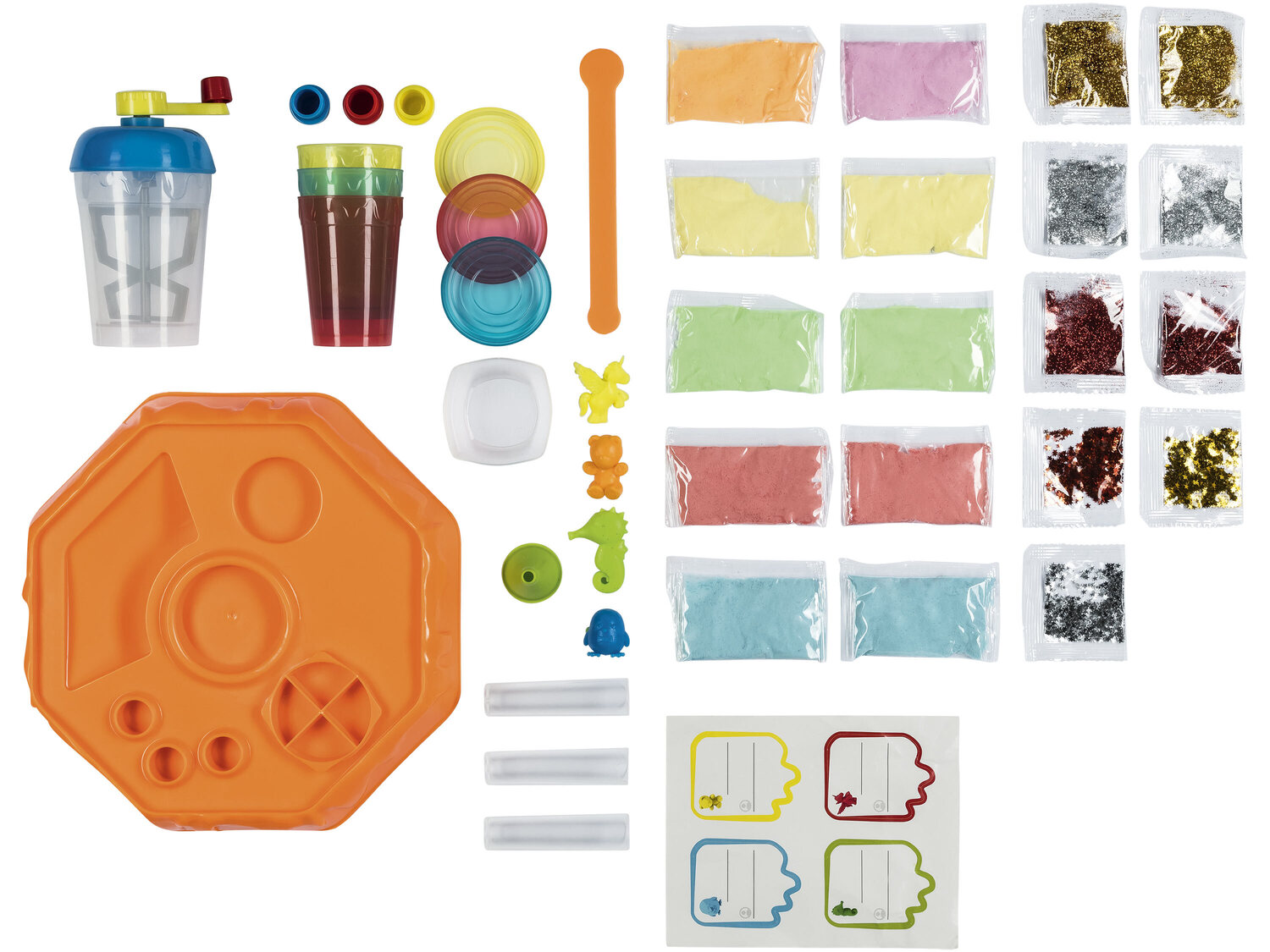Laboratorium Slime Playtive Junior, cena 49,99 PLN
- figurki, kolorowy puder z ...