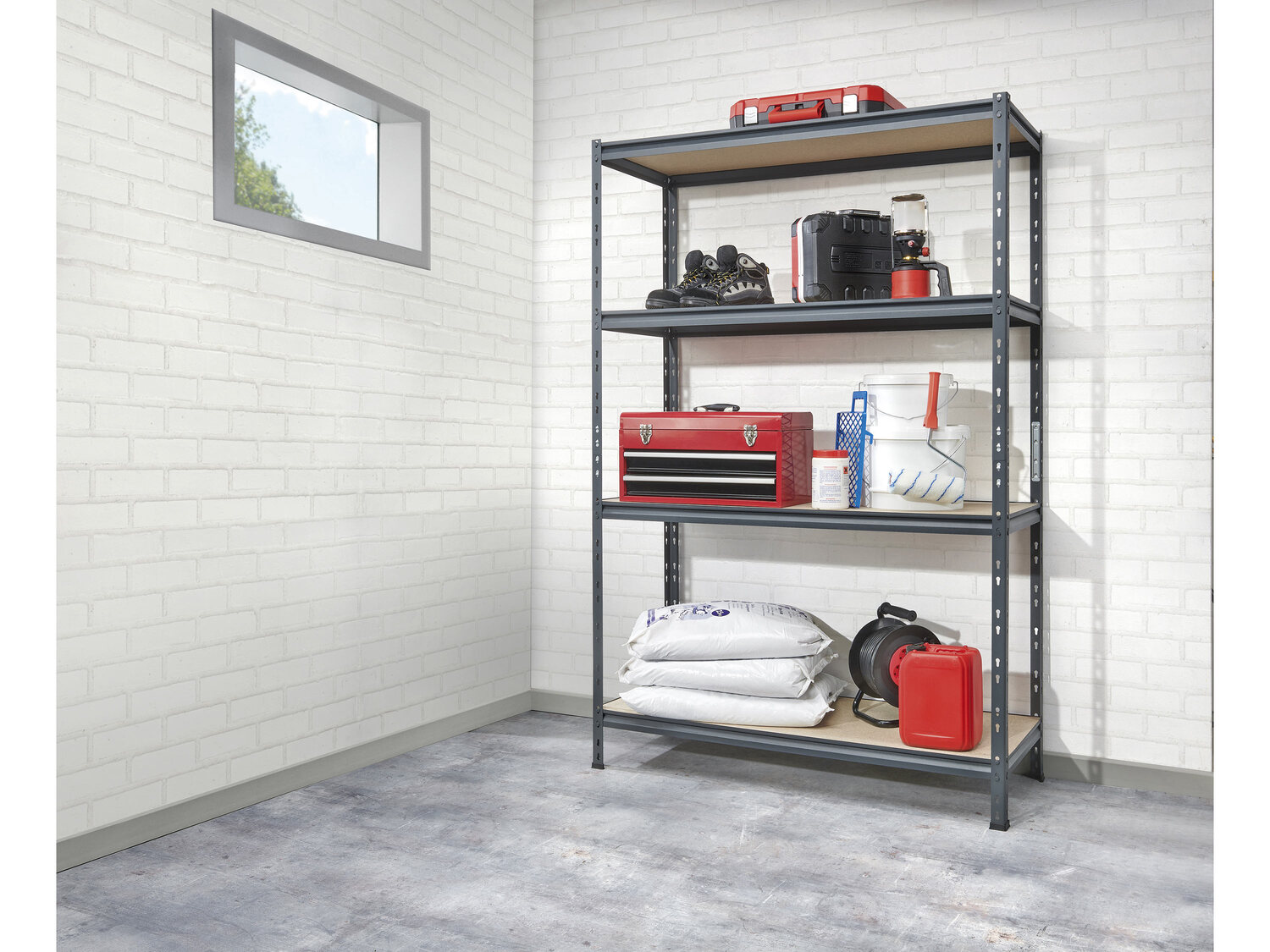 Regał techniczny Powerfix, cena 169,00 PLN
- 180 x 120 x 45 cm (wys. x szer. ...