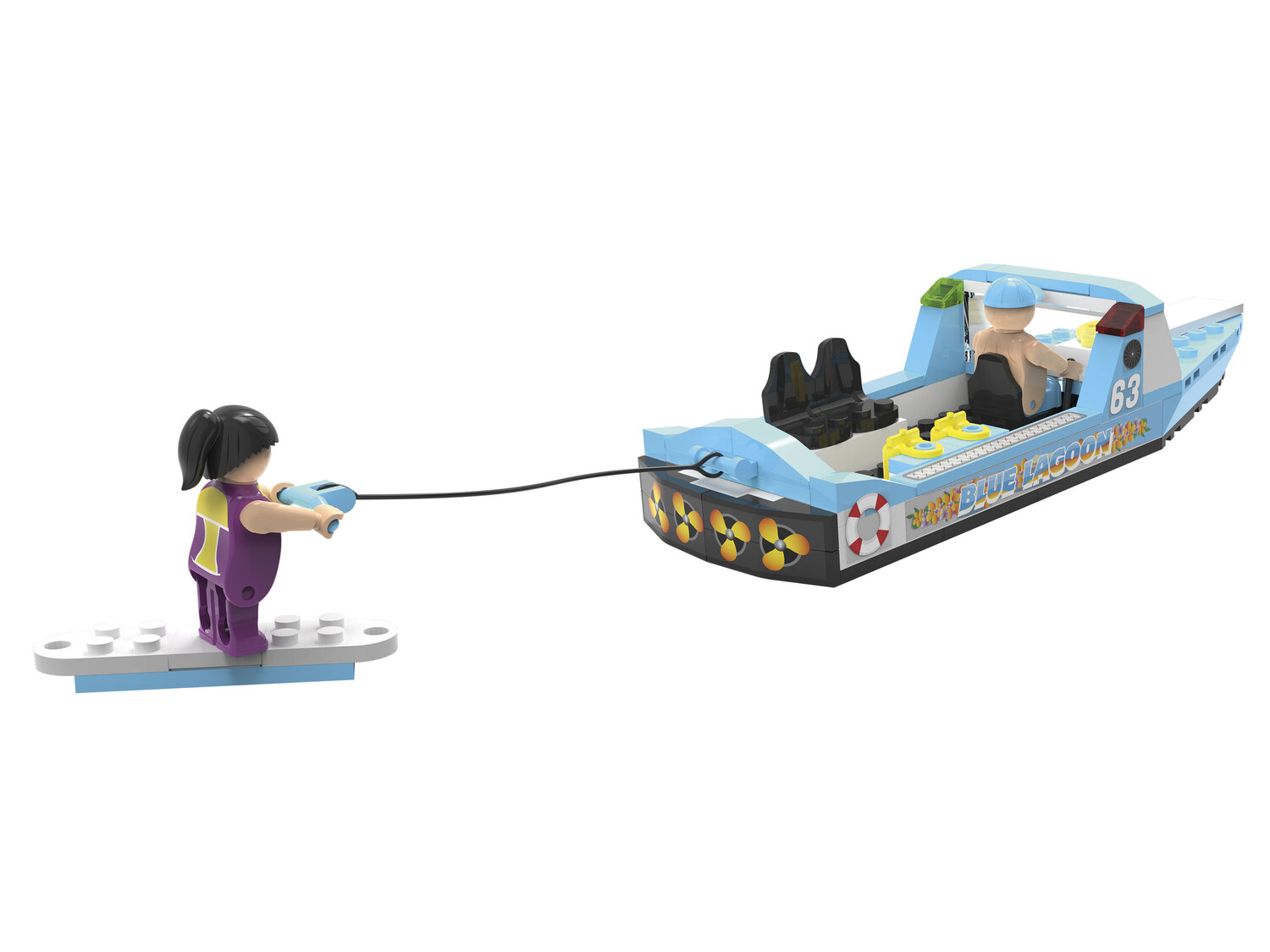 Minizestaw klocków Playtive, cena 6,99 PLN
łódź do nart wodnych
- 87 części
Opis
- ...