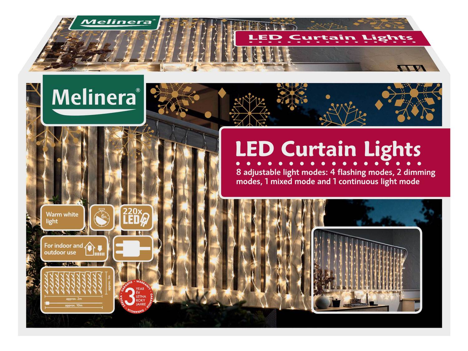 Kurtyna świetlna LED Melinera, cena 59,90 PLN
do wyboru ciepłe lub zimne białe ...