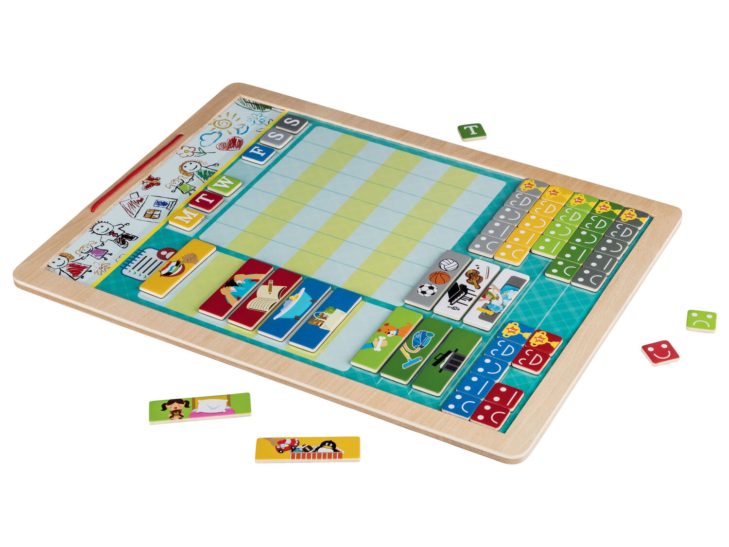 Drewniana zabawka edukacyjna Playtive Junior, cena 34,99 PLN
tablica magnetyczna ...