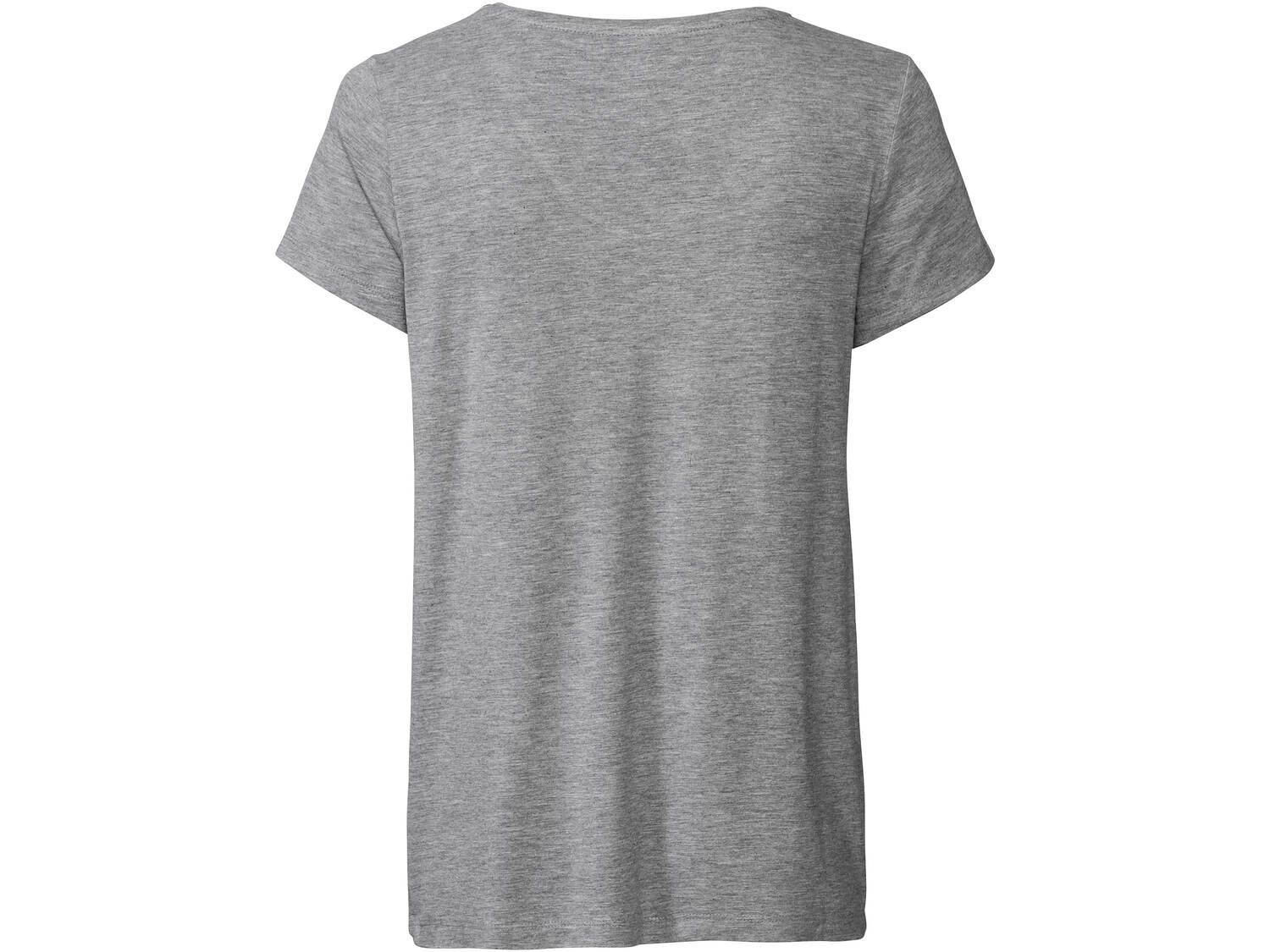 T-shirt damski Esmara, cena 22,99 PLN
- 95% wiskozy (LENZING™ ECOVERO™), 5% ...
