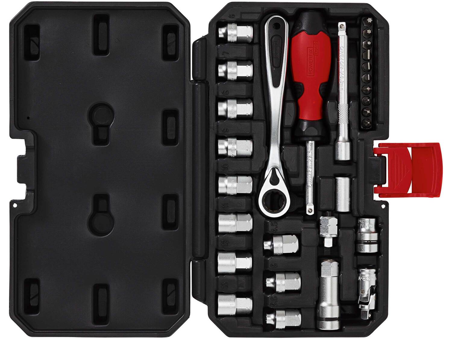 Zestaw kluczy nasadowych w walizce Powerfix, cena 59,00 PLN
- 29 elementów
- ...