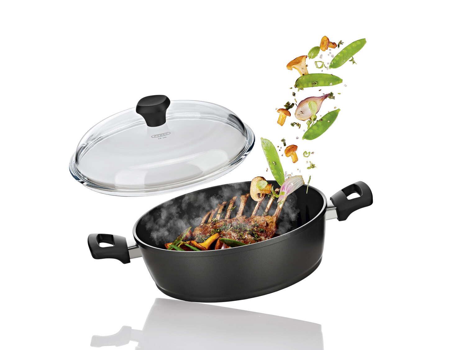 Patelnia do serwowania z odlewu aluminiowego Silverscrest Kitchen Tools, cena 89,90 ...