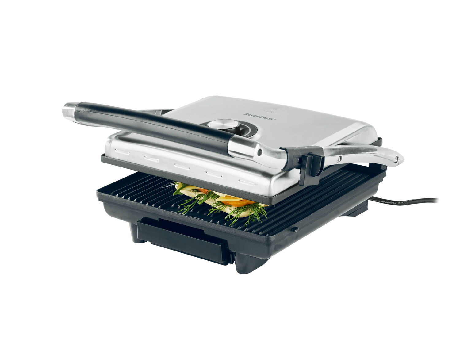 Opiekacz 2000 W Silverscrest Kitchen Tools, cena 69,00 PLN
- powierzchnia grilla: ...