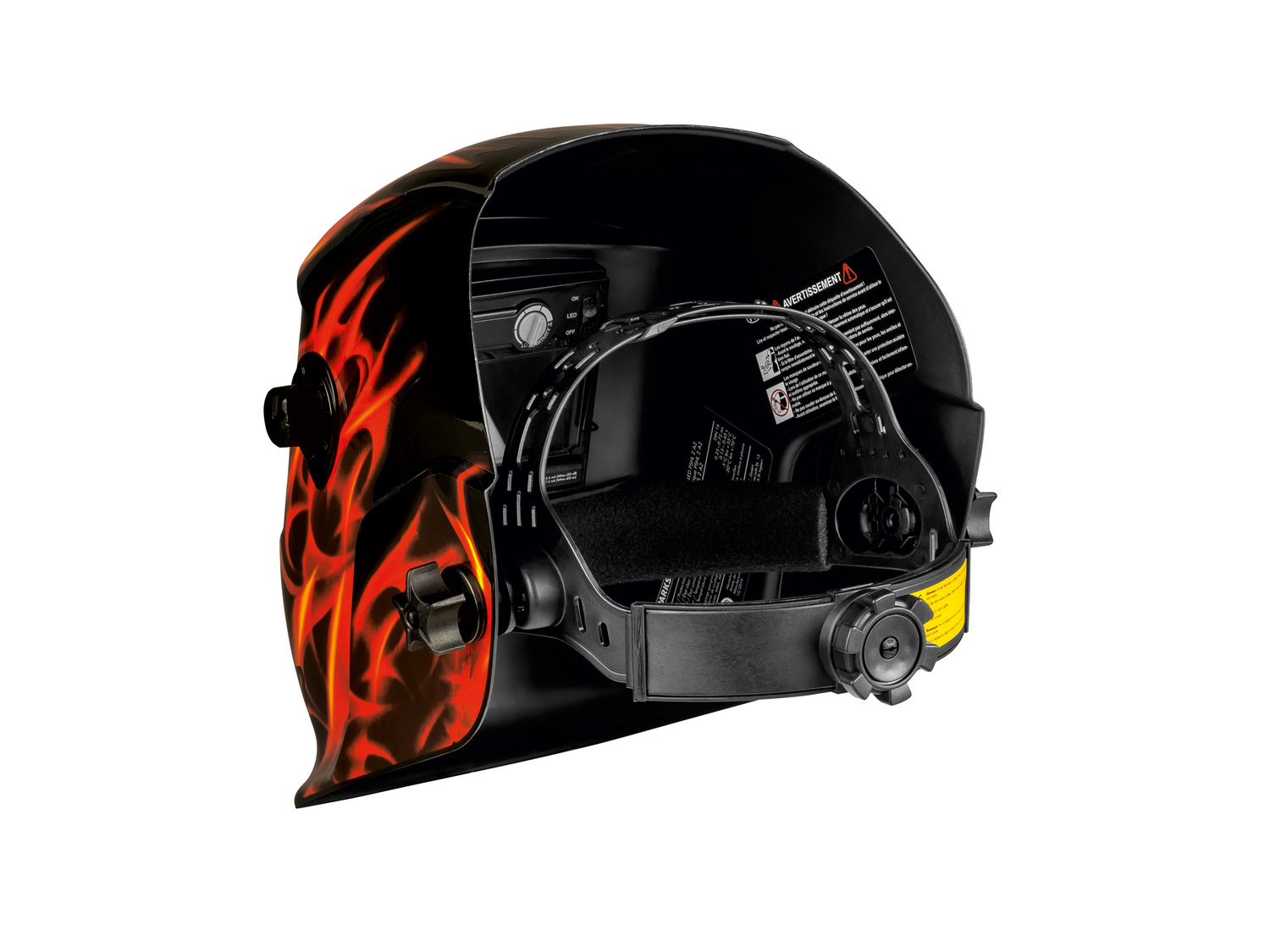 Kask spawalniczy z podświetleniem LED Parkside, cena 99,00 PLN
- przystosowany ...