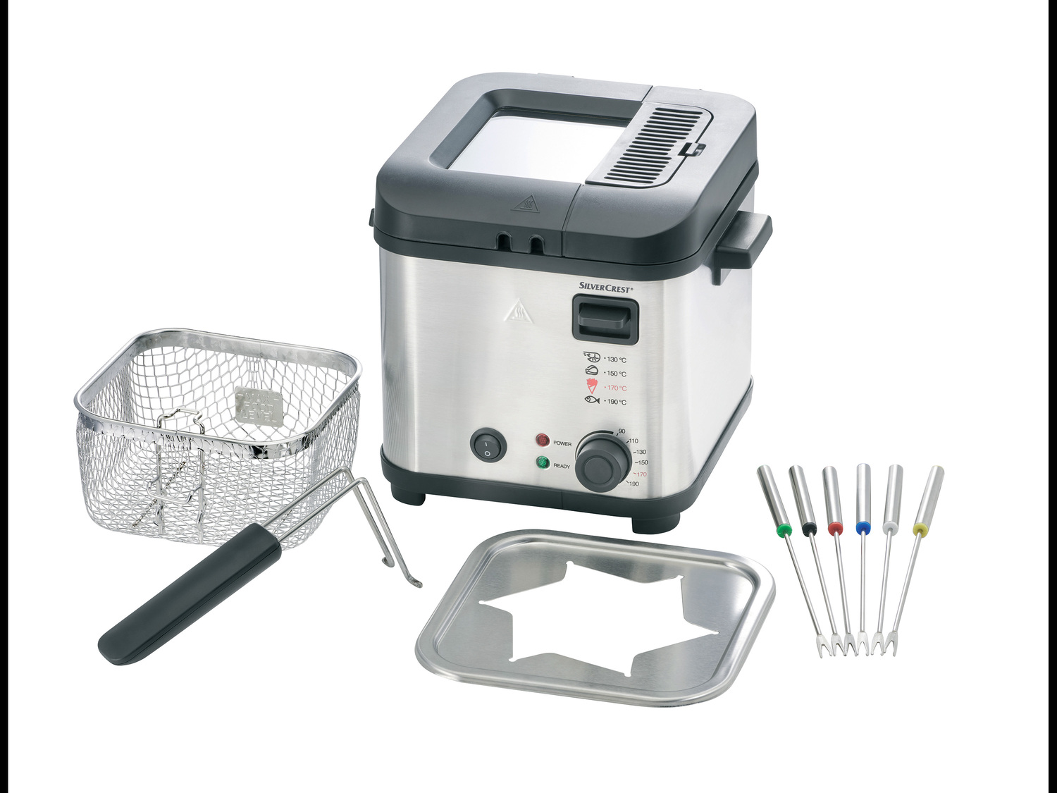 Frytkownica 850 W Silverscrest Kitchen Tools, cena 99,00 PLN
- z funkcją fondue ...