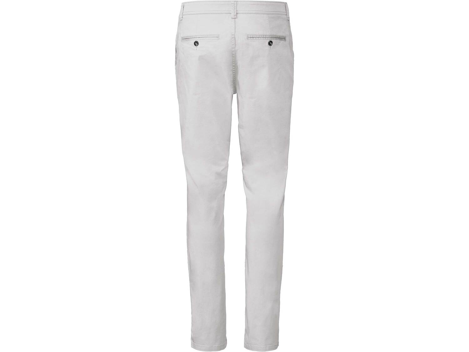 Spodnie chino Livergy, cena 44,99 PLN 
- kr&oacute;j tapered
- wysoka zawartość ...