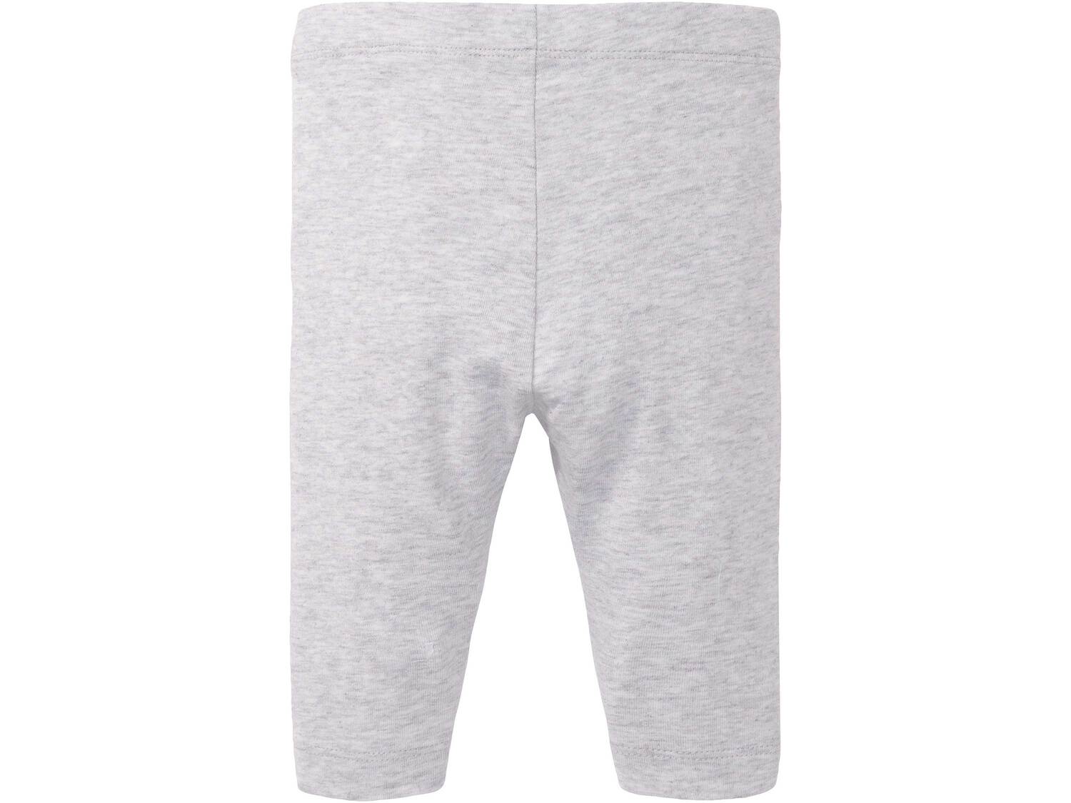 Legginsy niemowlęce Lupilu, cena 7,99 PLN
- rozmiary: 62-92
- 95% bawełny, 5% ...