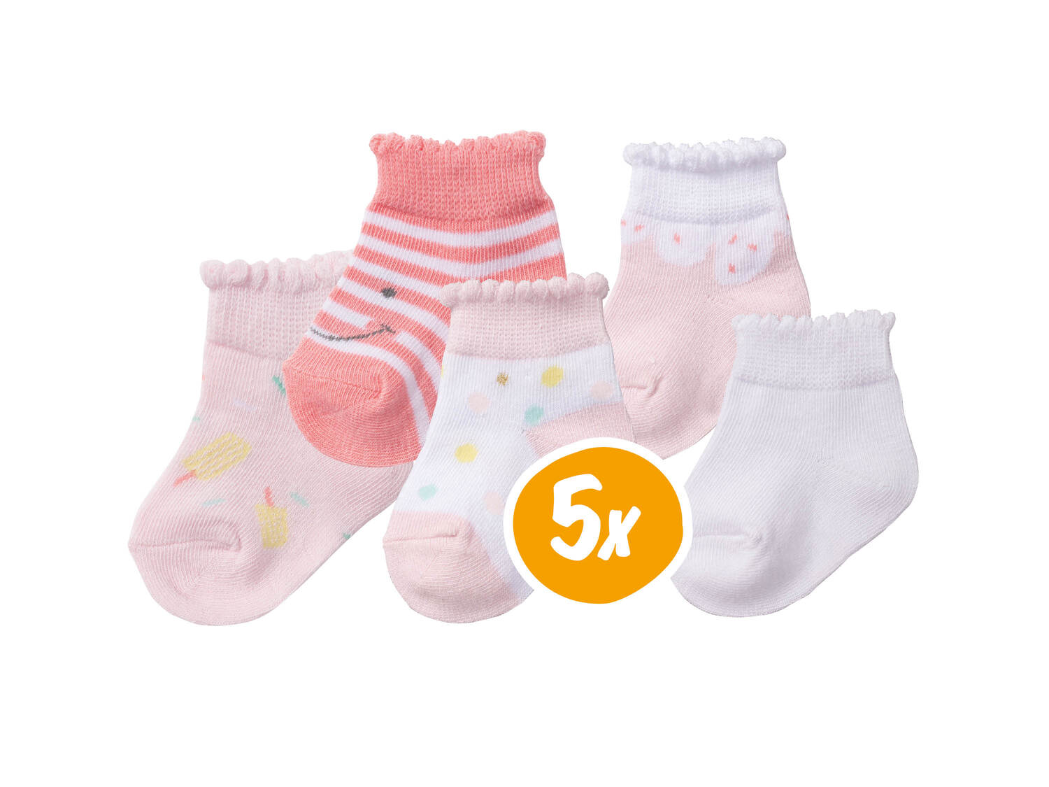 Skarpetki niemowlęce, 5 par* Lupilu, cena 2,49 PLN
- rozmiary: 11-22
- wysoka ...