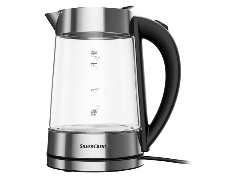SILVERCREST® Szklany czajnik elektryczny SWGF 3000 B2, poj. 1,7 l, 3000 W Silvercrest ...