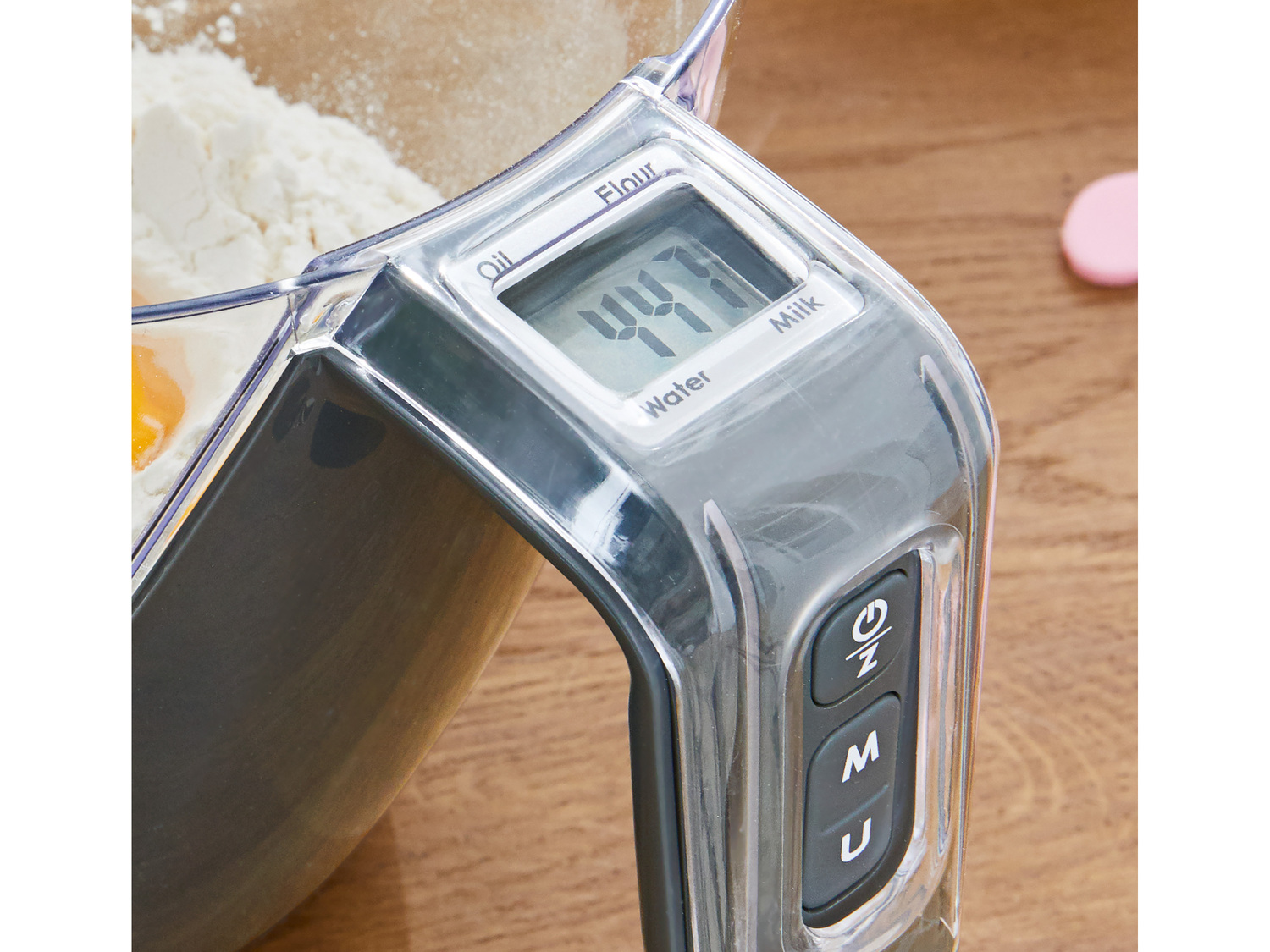 Miarka z wagą Silverscrest Kitchen Tools, cena 49,99 PLN
- funkcja pomiaru w ml, ...