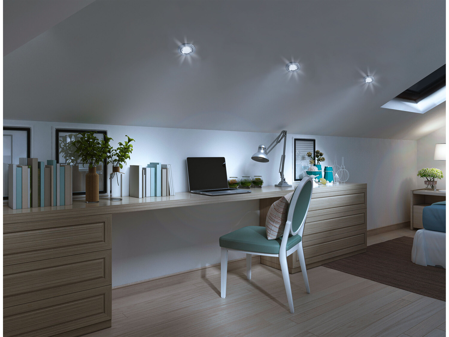 Reflektorki LED do zabudowy, 3 szt. Livarno, cena 159,00 PLN
- inteligentne sterowanie ...