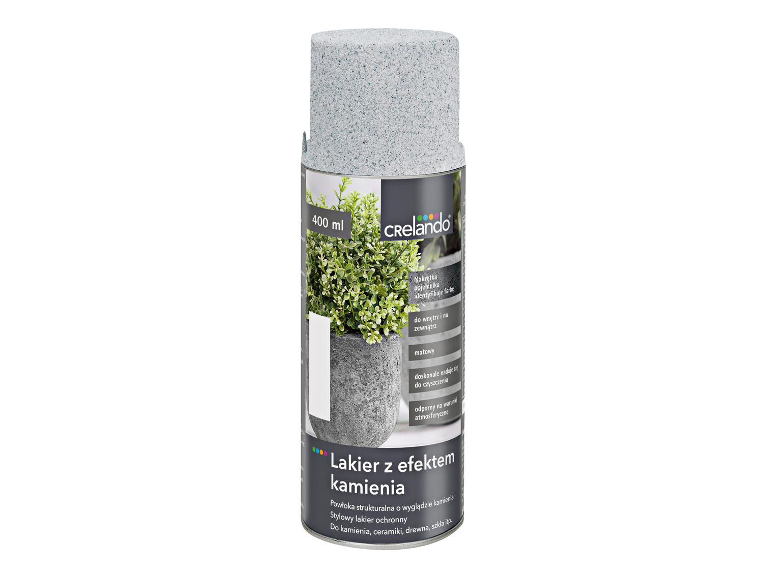 Lakier Crelando, cena 18,99 PLN
7 wzorów
- 400 ml/1 opak.
- 1 l = 47,48
- do ...