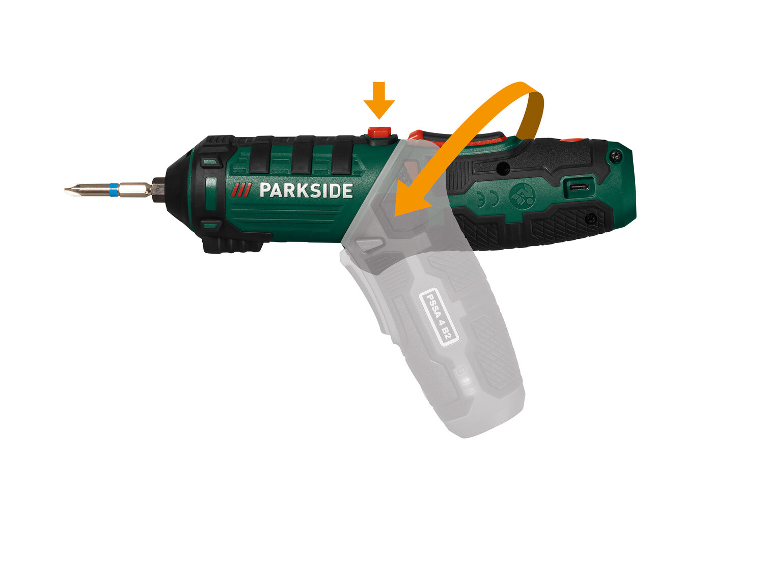 Akumulatorowa wkrętarka 4 V z latarką Parkside PSSA 4 B2, cena 74,90 PLN
- podświetlenie ...