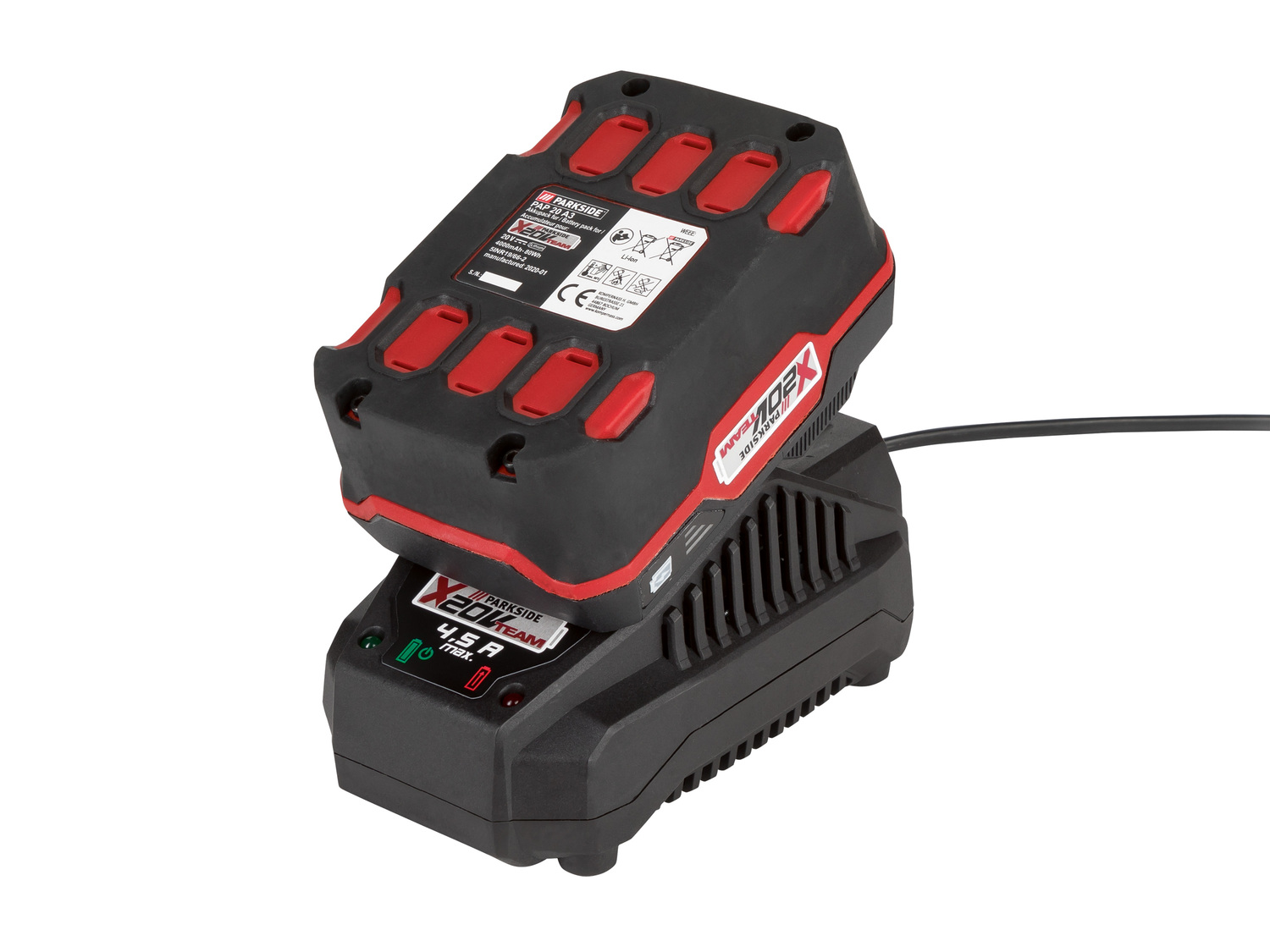 Akumulatorowa pilarka ukosowa 20V Parkside, X20VTeam, Parkside Performancez silnikiem ...