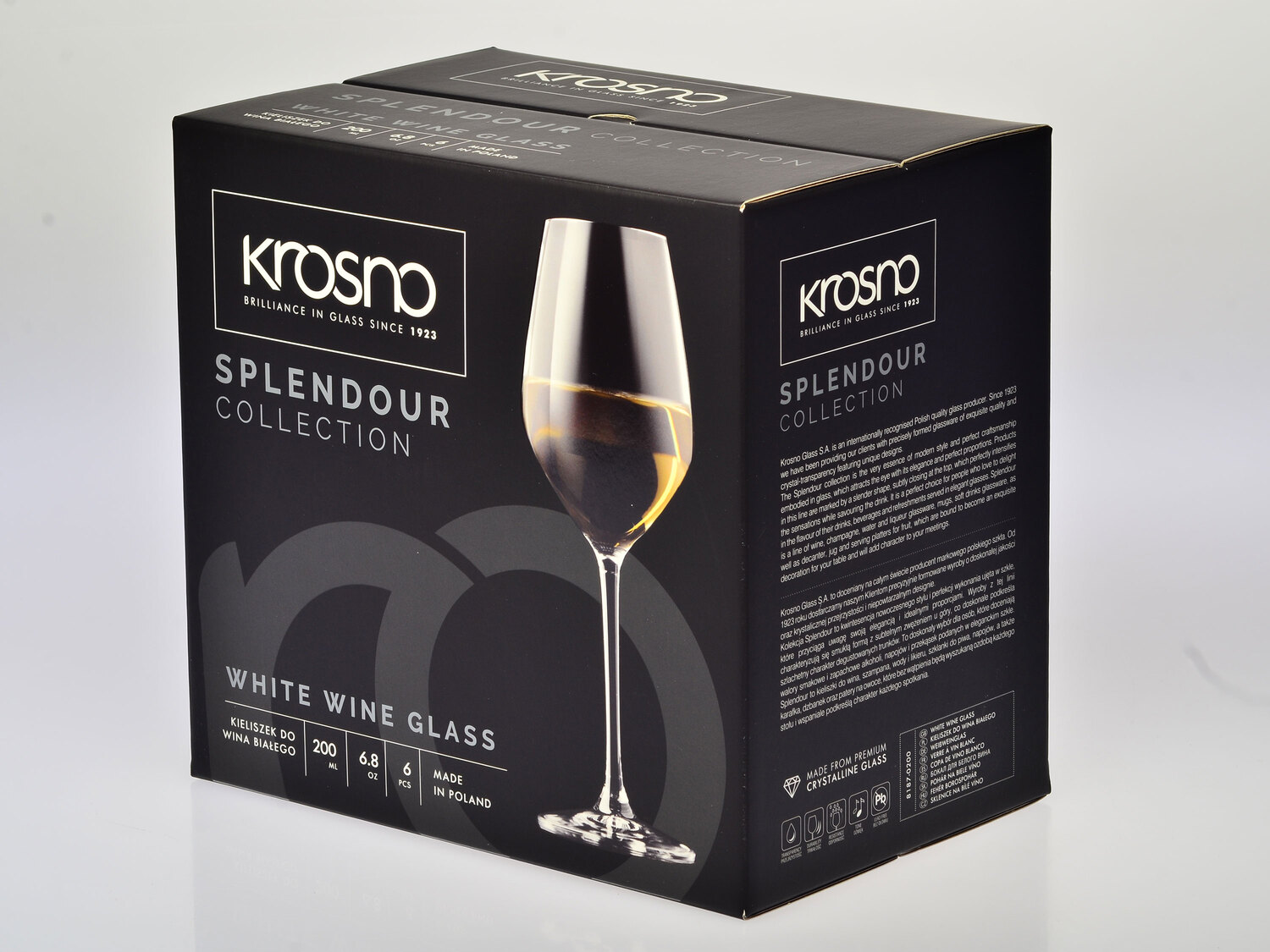 Zestaw 6 kieliszków do wina białego 200 ml , cena 59,90 PLN
- wysokość: 227 ...