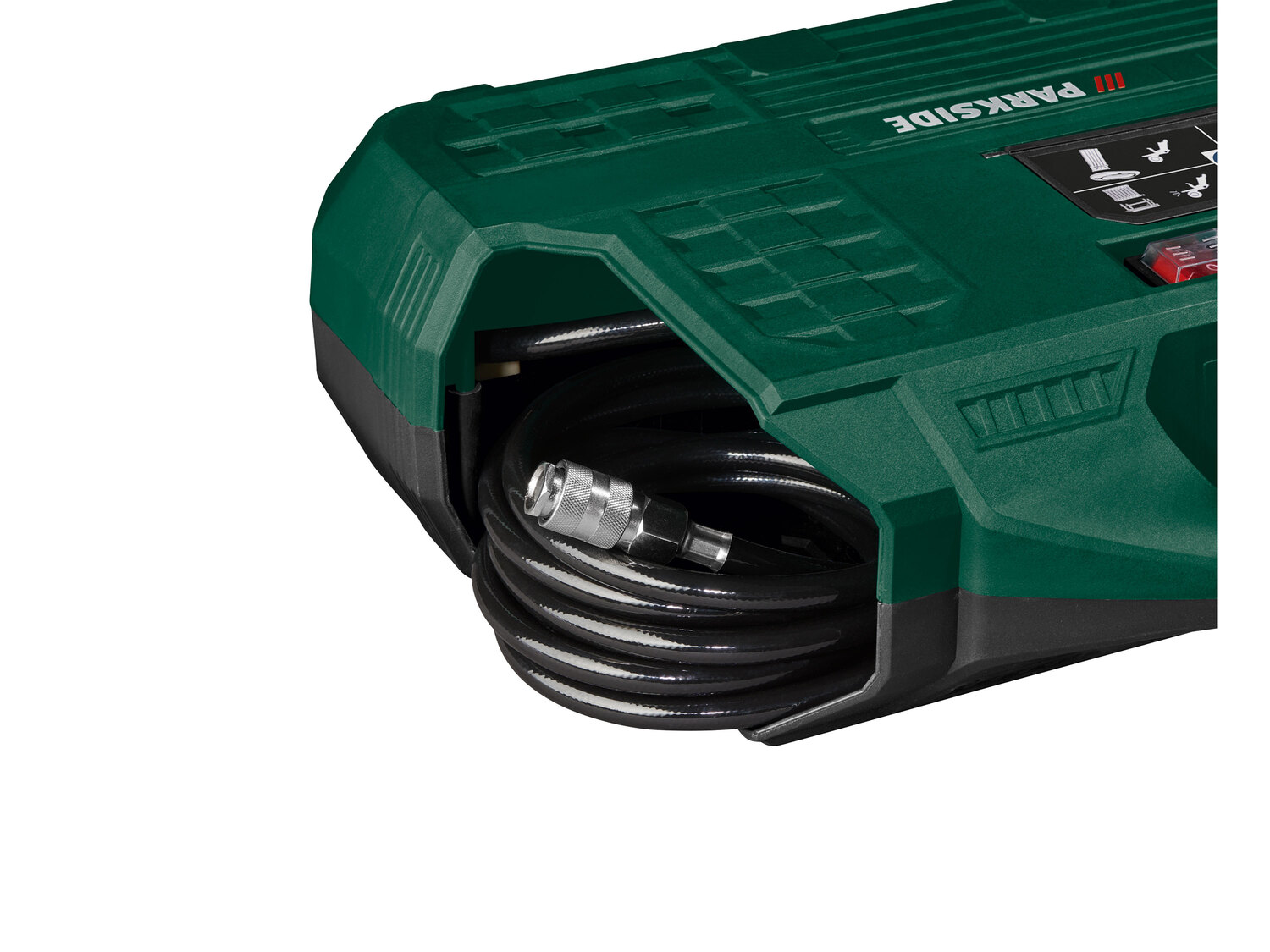 Sprężarka przenośna bezolejowa z manometrem 1100 W Parkside PKZ 180 C5, cena ...