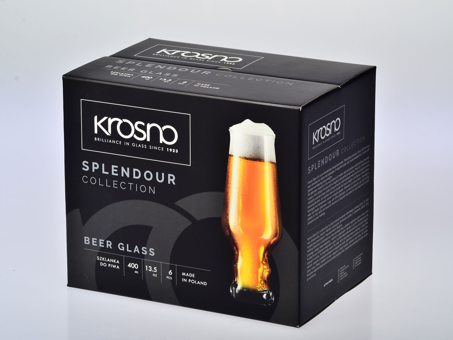 SPLENDOUR Zestaw 6 szklanek do piwa, 400 ml , cena 29,99 PLN
- wysokość: 200 ...