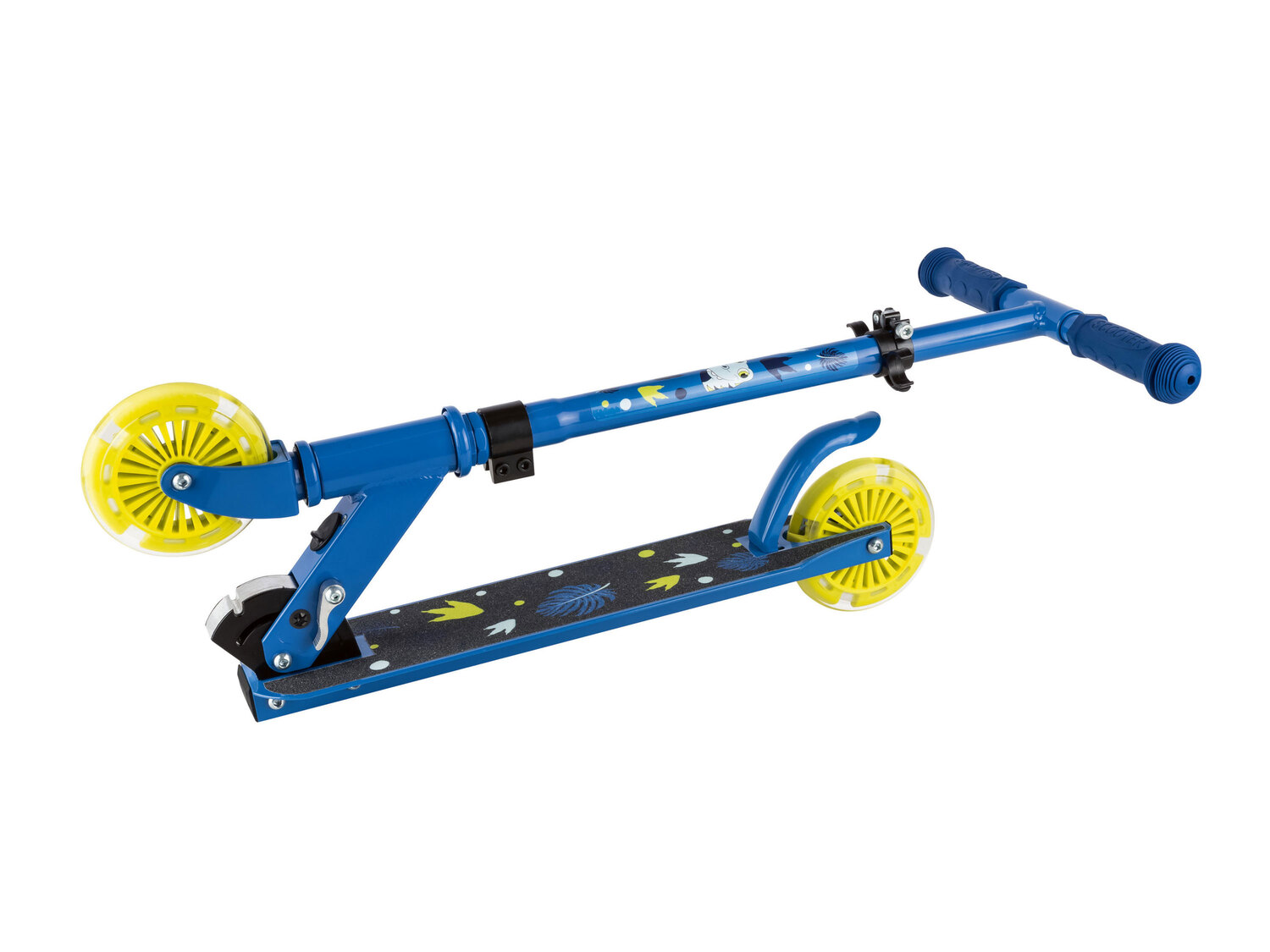 Hulajnoga z diodami LED Playtive, cena 89,90 PLN
- kolorowe oświetlenie kółek ...