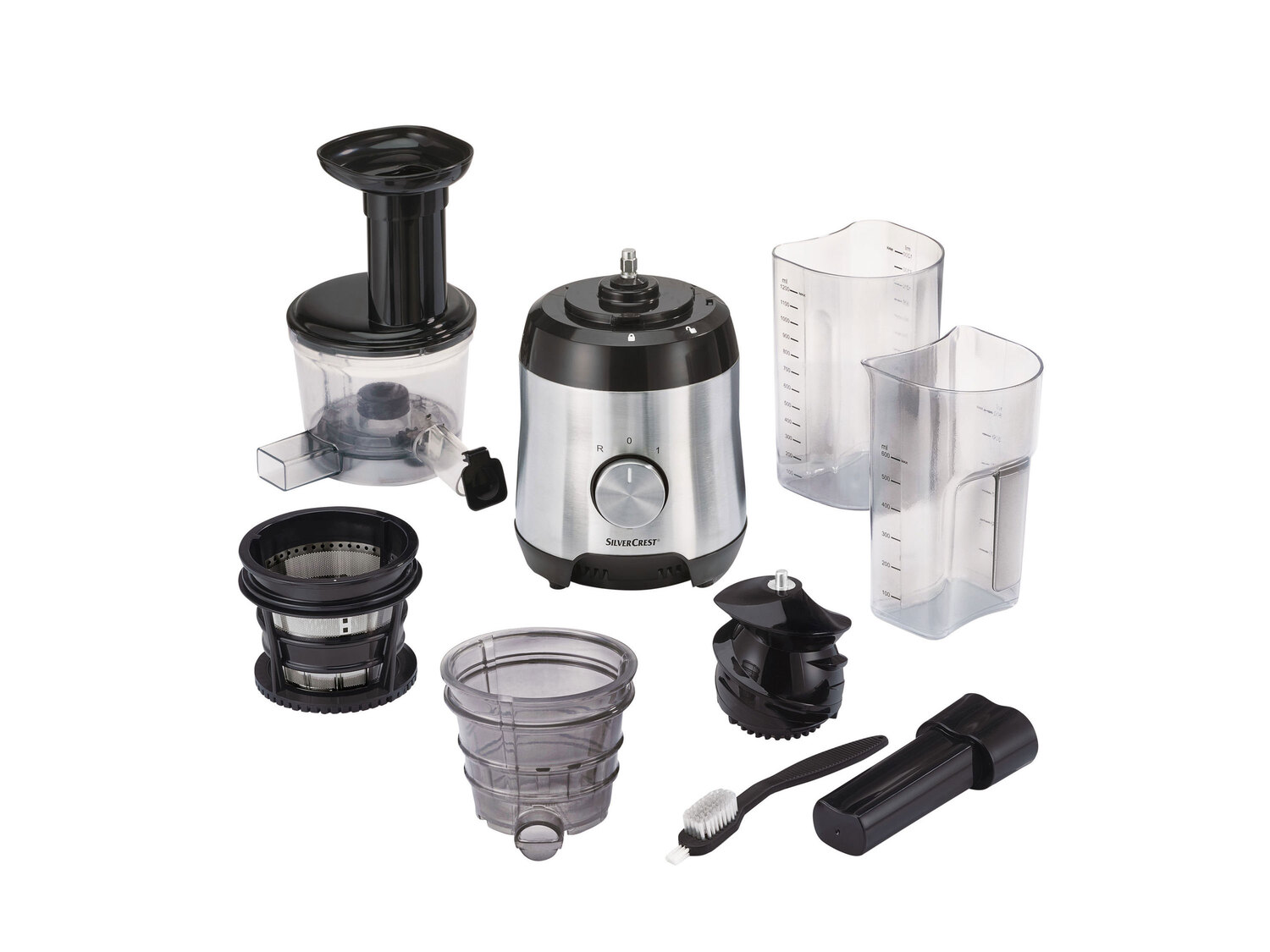 Wyciskarka wolnoobrotowa 300 W Silverscrest Kitchen Tools, cena 229,00 PLN
- akcesoria ...