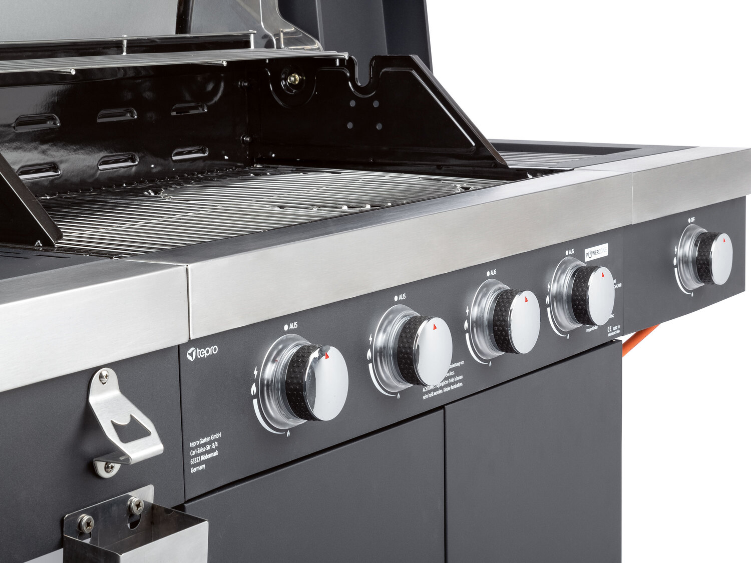 Grill gazowy 4-palnikowy Powerzone, Power Zone, cena 999,00 PLN
- gałki do regulacji ...