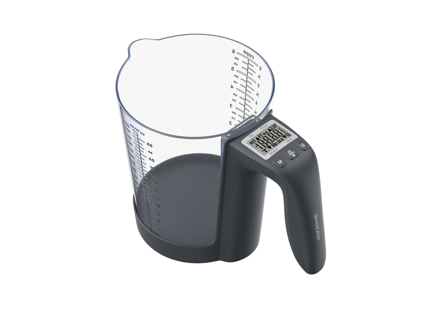 Miarka kuchenna elektroniczna z wagą Silverscrest Kitchen Tools, cena 49,99 PLN ...