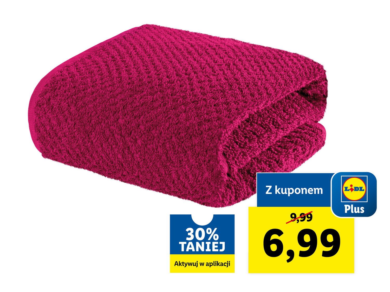 Ręcznik frotté 50 x 90 cm Livarno, cena 9,99 PLN
- 500 g/m²
- 100% bawełny
- ...