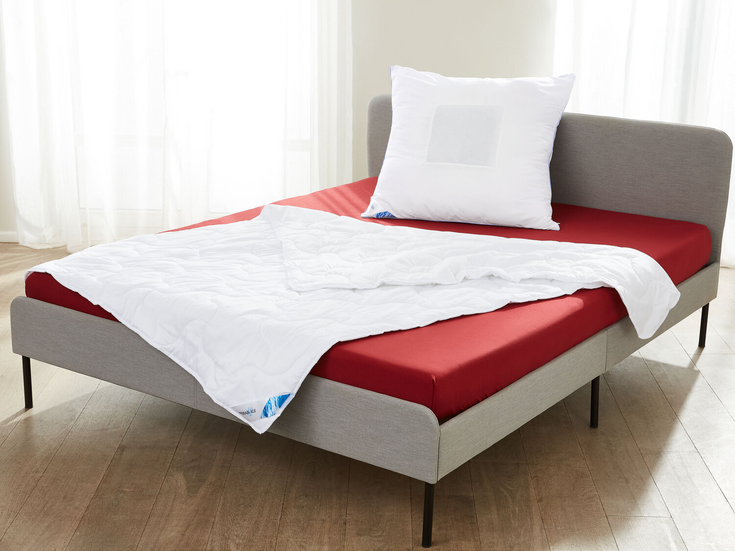 Kołdra pikowana z mikrowłókna Feran® Ice 140 x 200 cm Livarno, cena 49,99 PLN ...