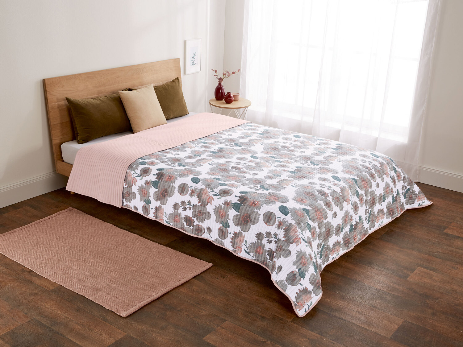 Dwustronna narzuta 210 x 280 cm Livarno, cena 54,90 PLN 
- eleganckie pikowanie ...