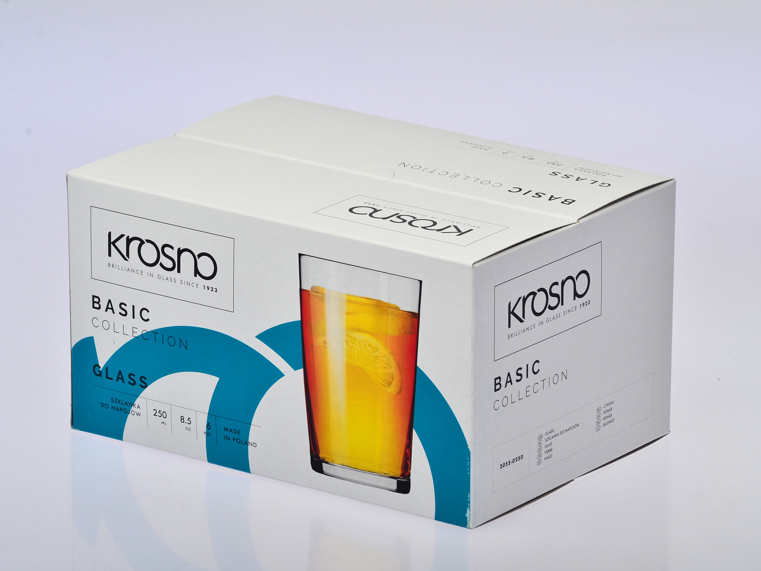 KROSNO Zestaw 6 szklanek do napojów, 250 ml , cena 9,99 PLN
- można w nich pić ...