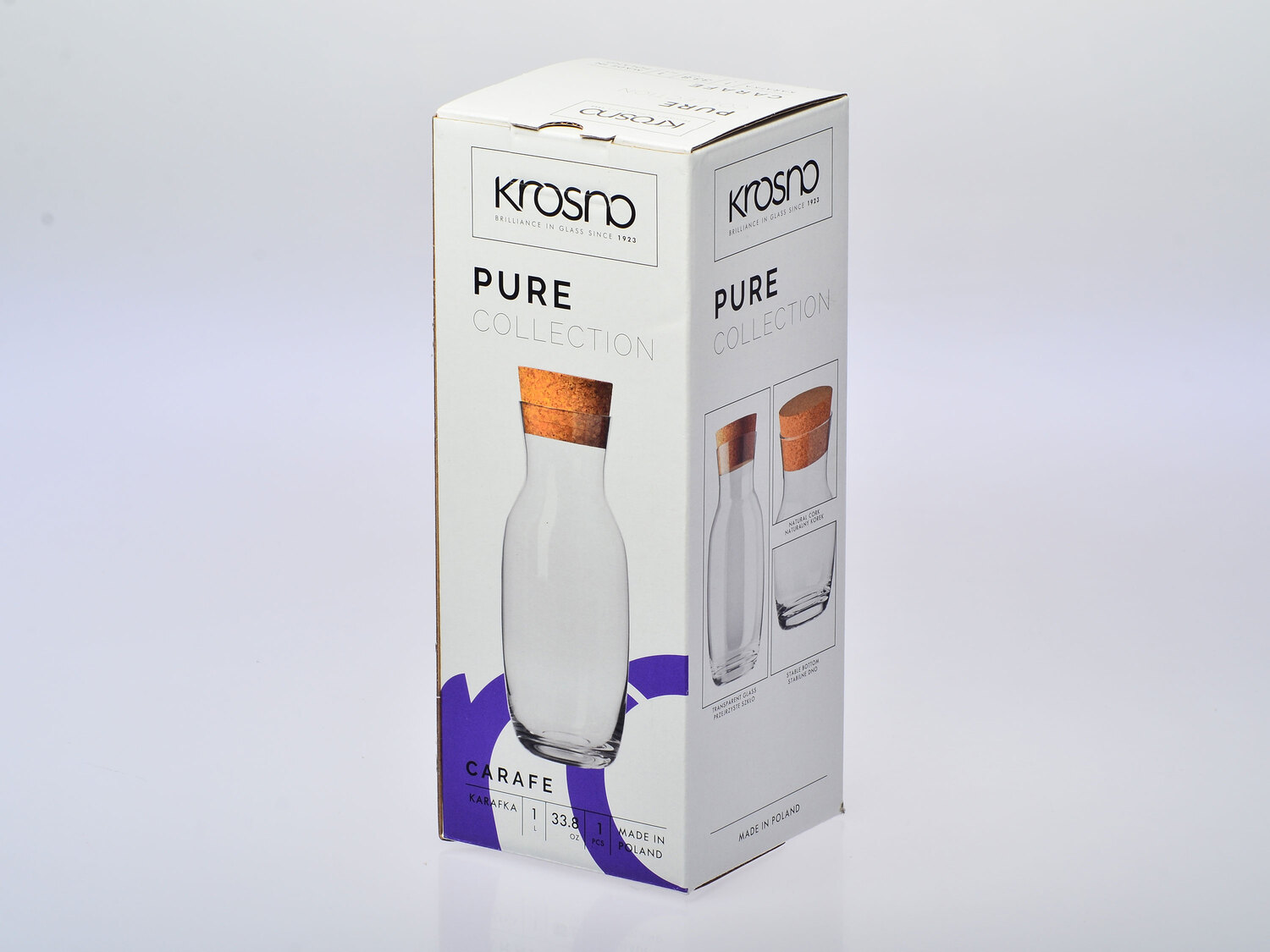 KROSNO Karafka z korkiem naturalnym, 1 l , cena 9,99 PLN
- przystosowana do mycia ...