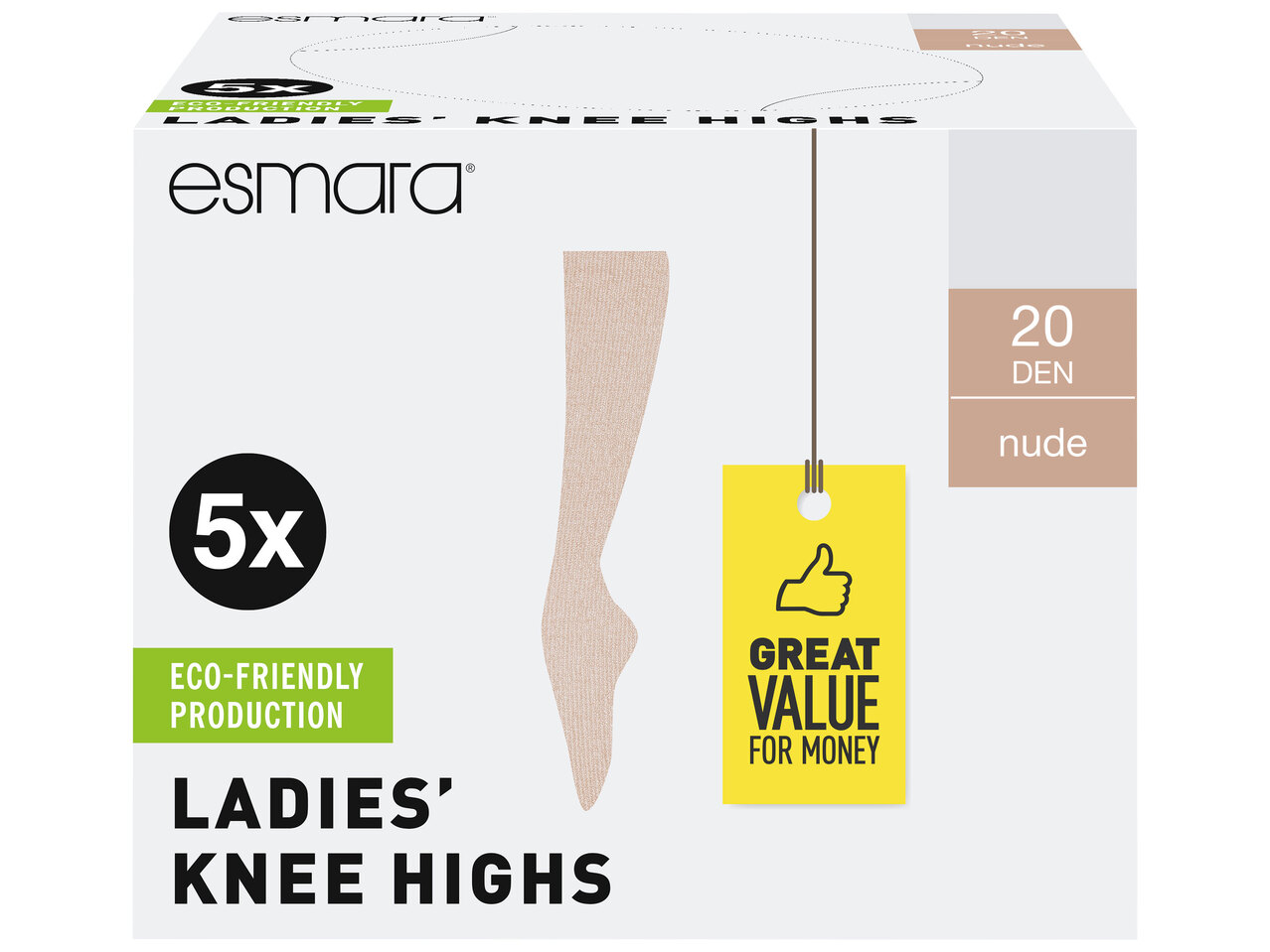 ESMARA® Podkolanówki damskie, 5 par* , cena 9,99 PLN
ESMARA® Podkolanówki ...