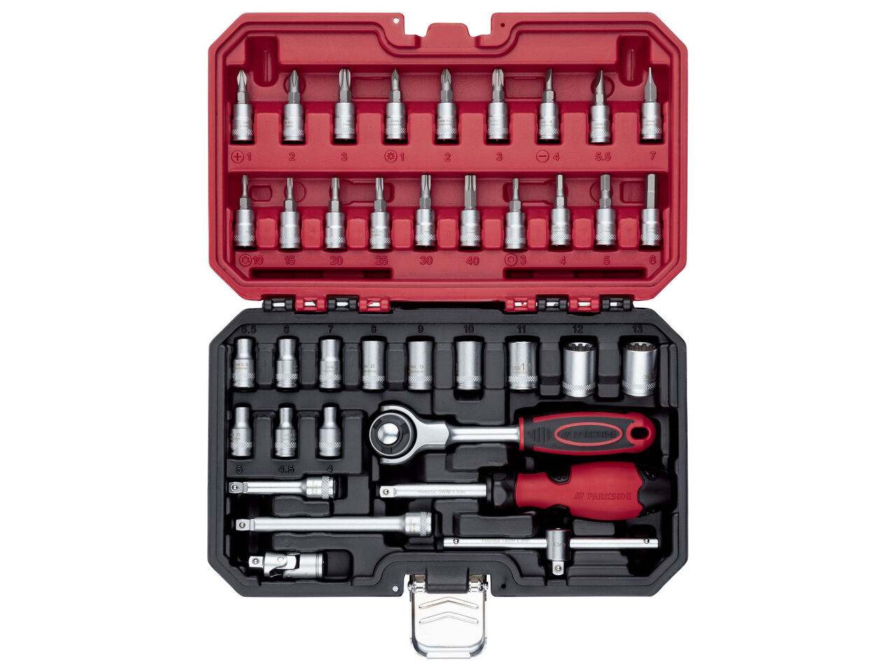 PARKSIDE® Grzechotka z głowicą obrotową i akcesoriami , cena 79,9 PLN
PARKSIDE® Grzechotka ...