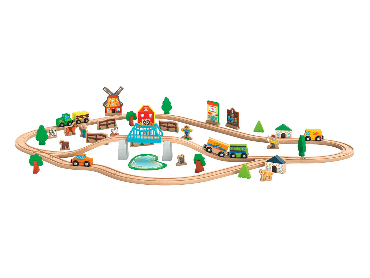 PLAYTIVE® Drewniana kolejka - miasto lub farma , cena 79,9 PLN
2 zestawy do ...