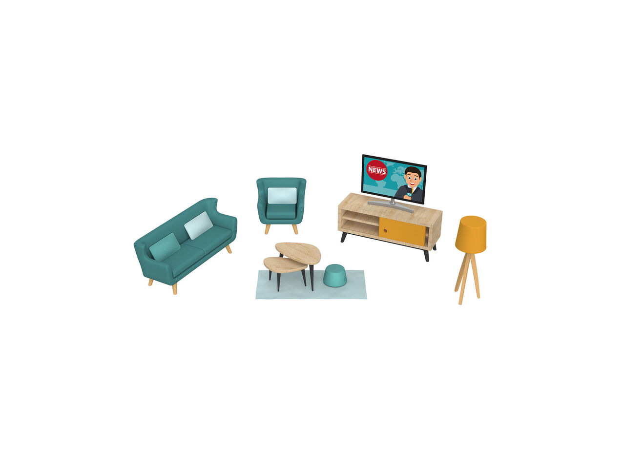 PLAYTIVE® Meble do domu dla lalek , cena 24,99 PLN
PLAYTIVE® Meble do domu ...