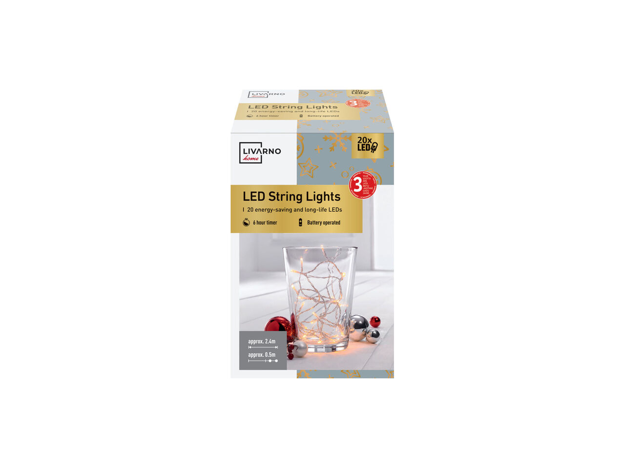 LIVARNO HOME® Łańcuch świetlny LED , cena 9,99 PLN
LIVARNO HOME® Łańcuch ...