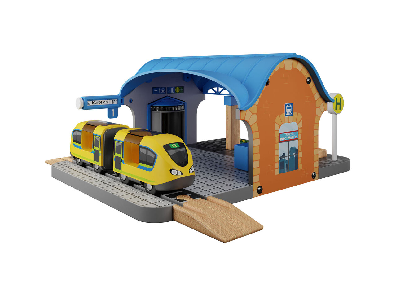 PLAYTIVE® Drewniany zestaw do kolejki , cena 49,99 PLN
- do wyboru: parowozownia, ...