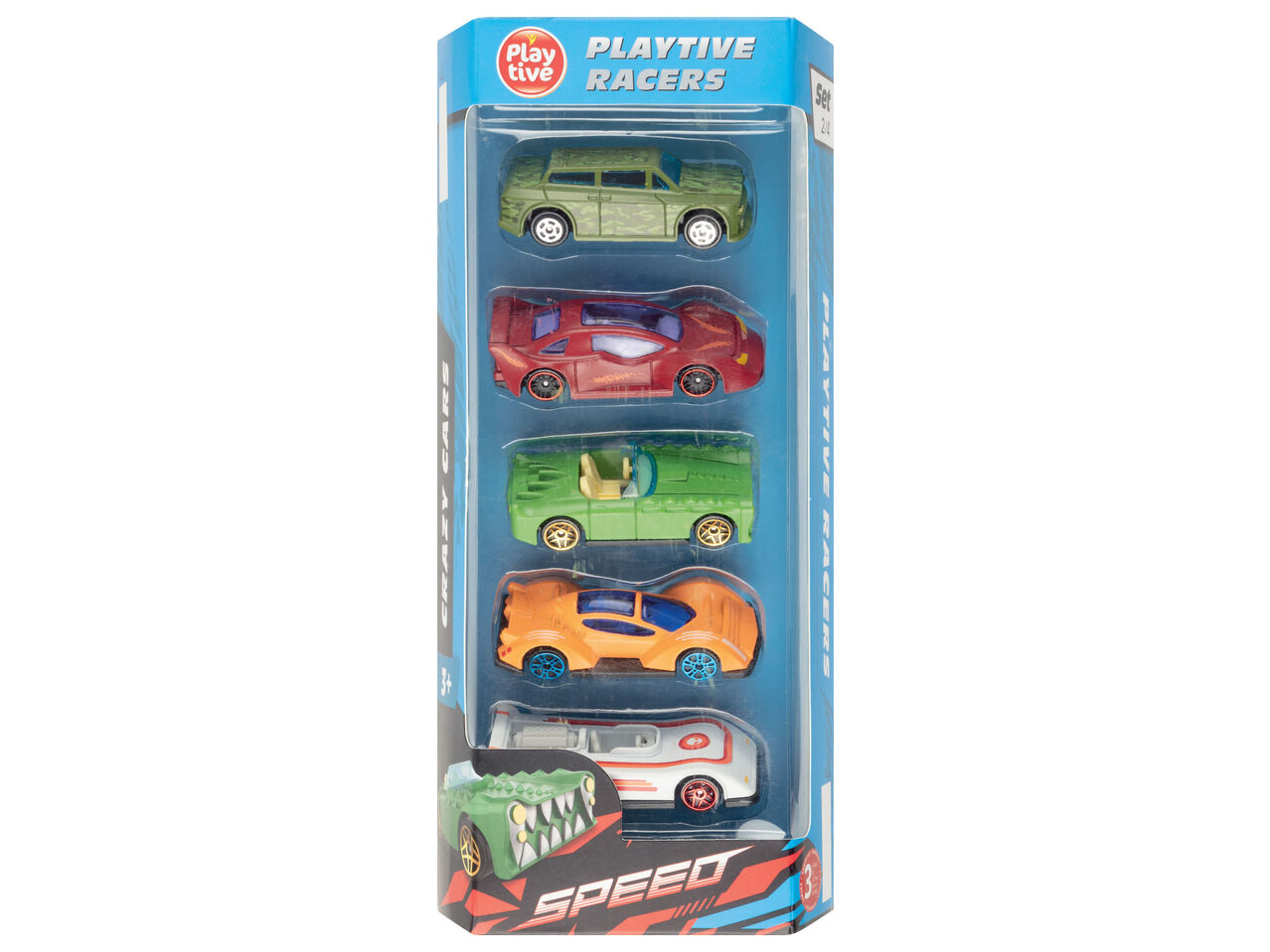 PLAYTIVE® Zestaw samochodzików 1:64, 5 szt. , cena 19,99 PLN