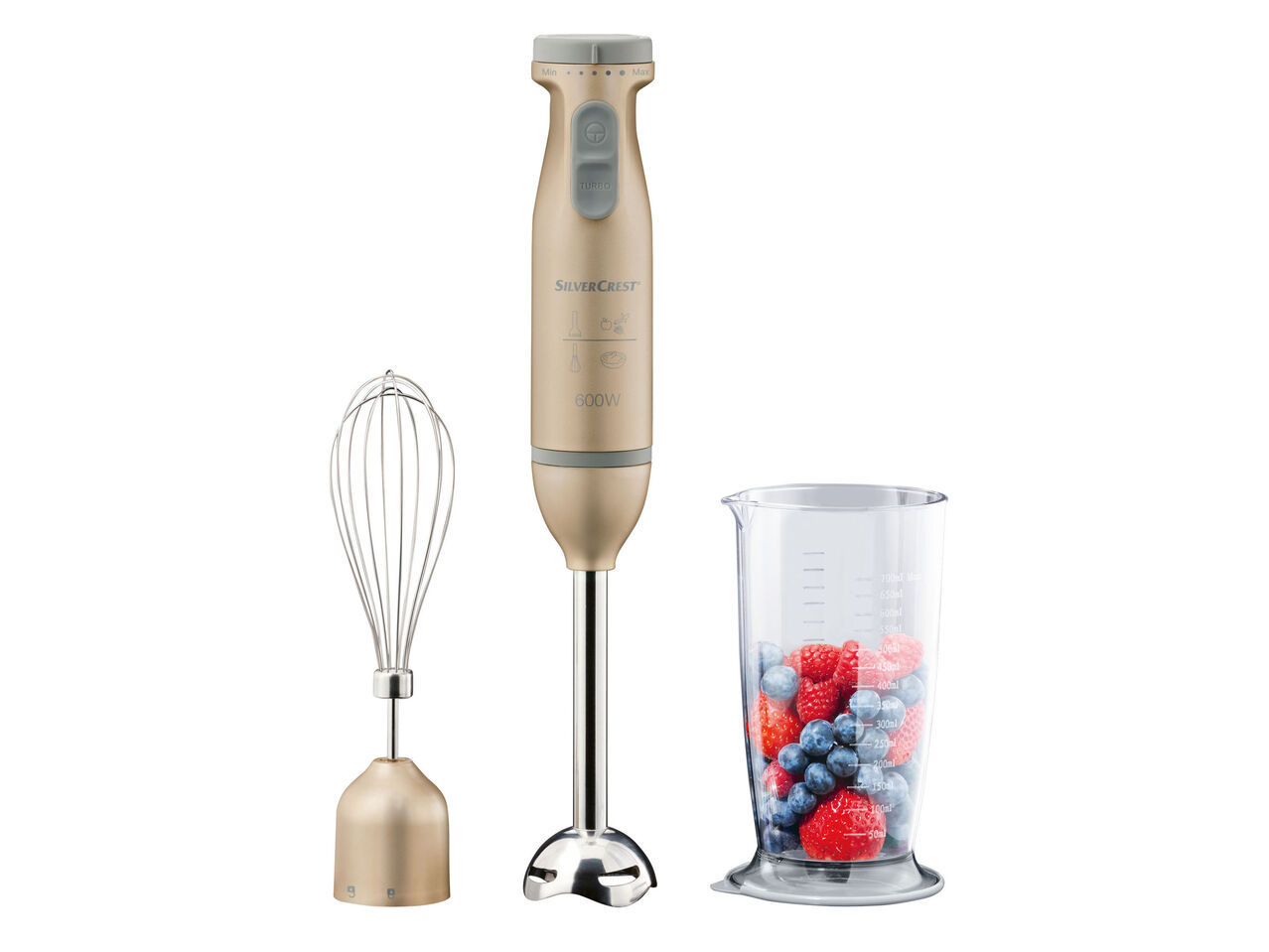 SILVERCREST KITCHEN TOOLS® Blender ręczny 600 , cena 74,9 PLN
z zestawem akcesoriów ...