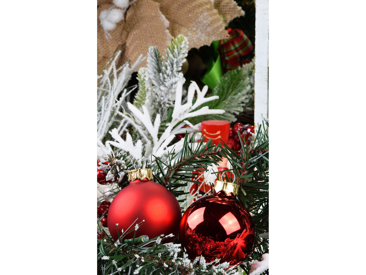 VITBIS® Bombki szklane 80 mm, 6 szt. , cena 16,99 PLN