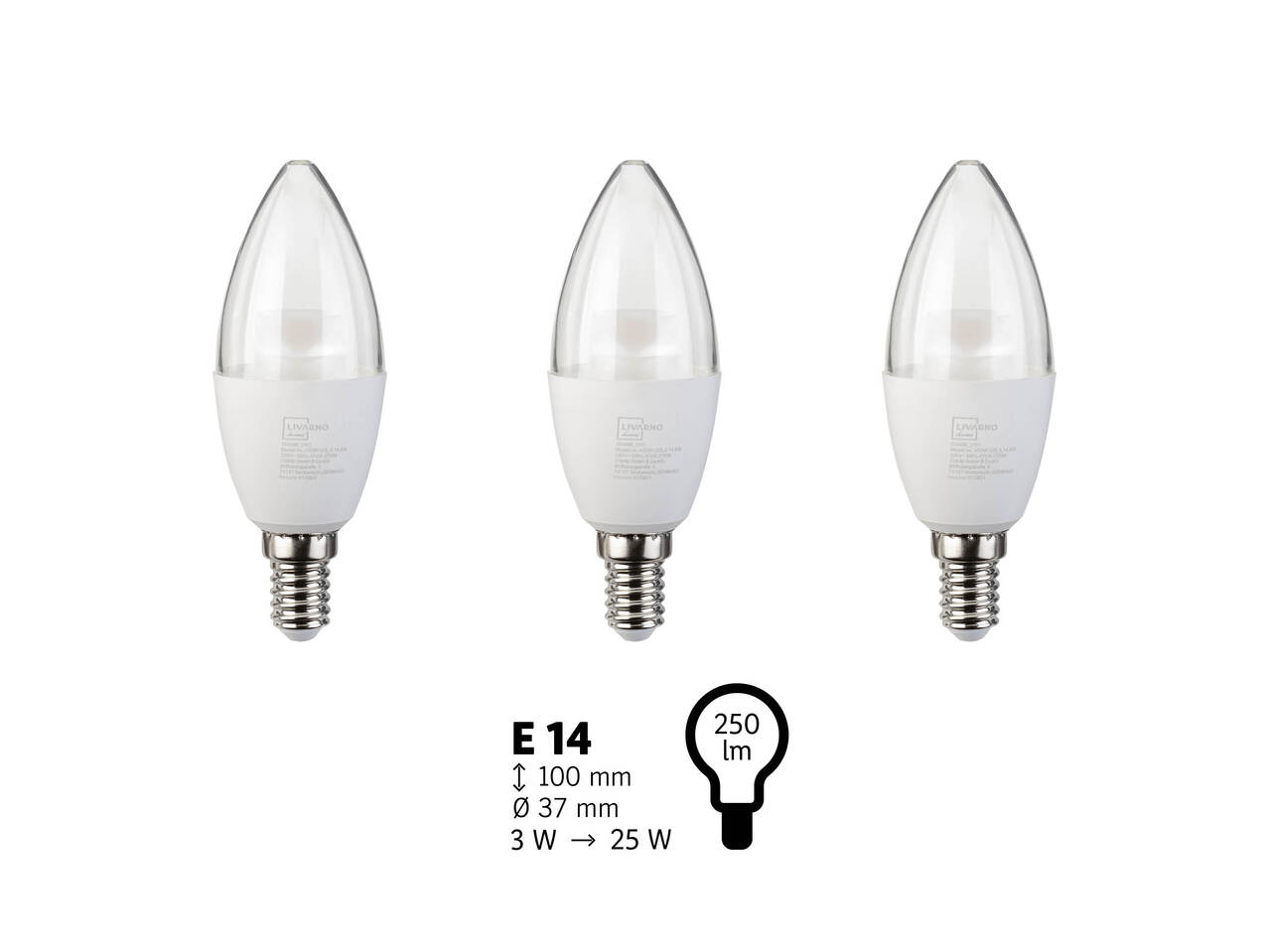LIVARNO HOME® Żarówka LED, 3 szt. , cena 12,99 PLN
LIVARNO HOME® Żarówka ...